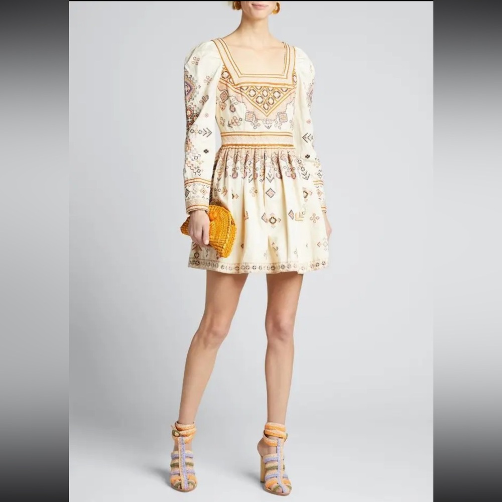 Ulla Johnson Adilah Beaded-embellished Mini Dress (Size 0)